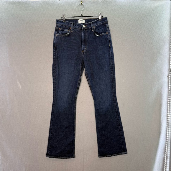 AGOLDE - women’s Nico Bootcut high rise slim jeans dark blue denim pants size 28 - Picture 4 of 8